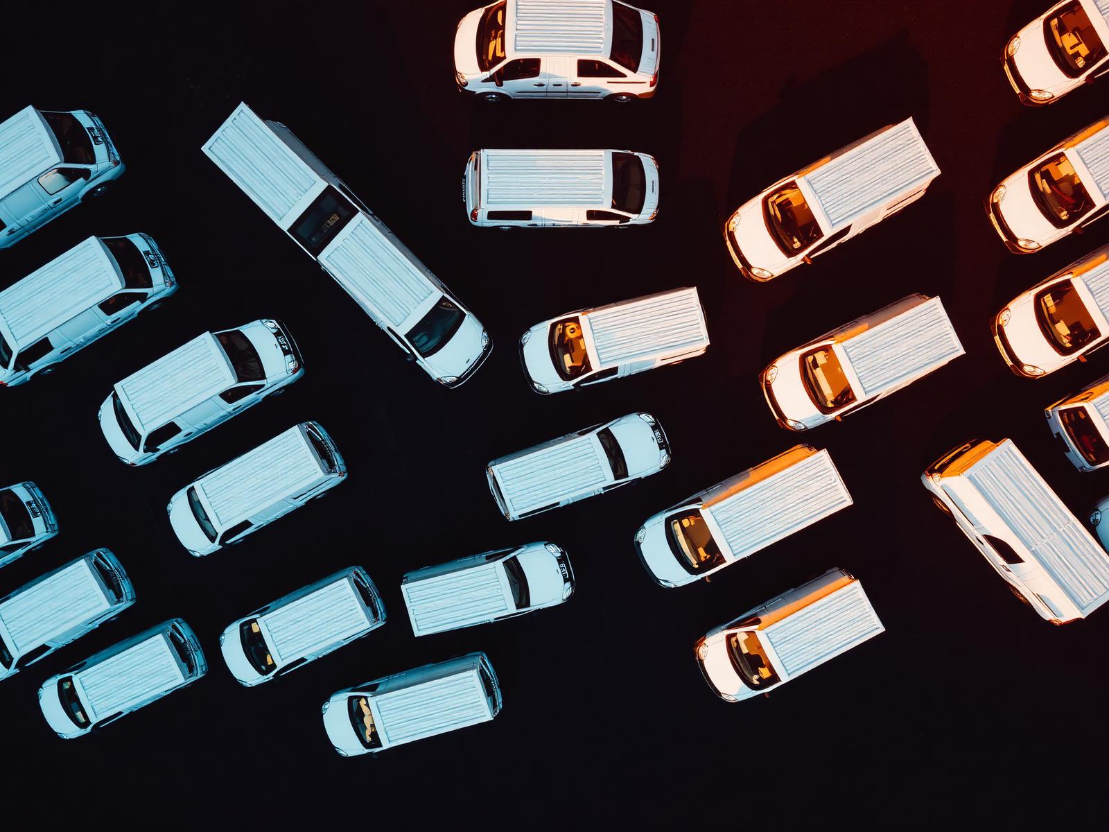 Aerial view of AvDar Group fleet