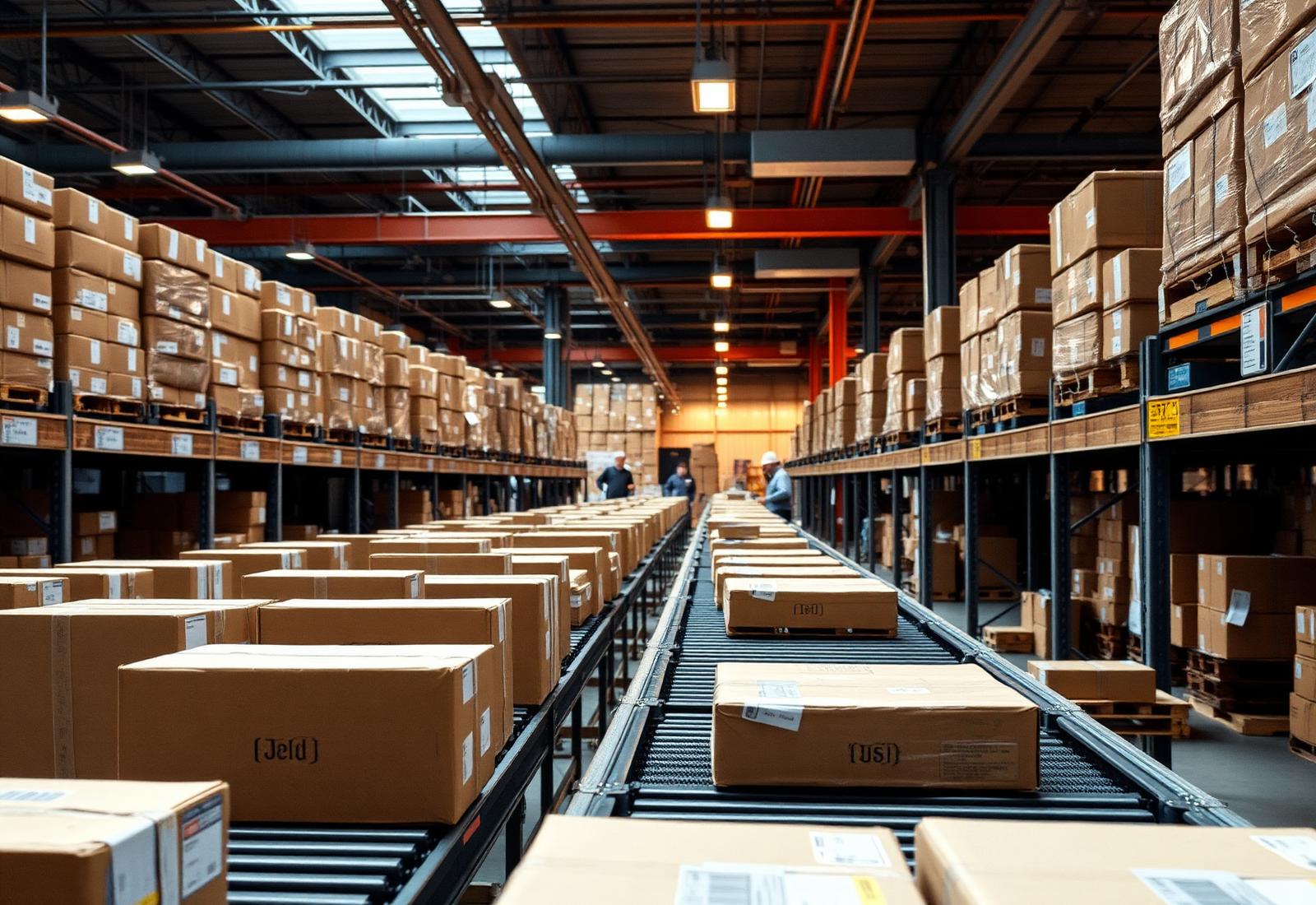 AvDar sortation warehouse interior
